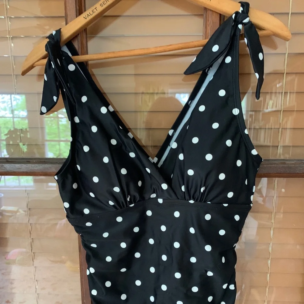 Kona Sol Polkadot Swimsuit - Picture 2 of 7